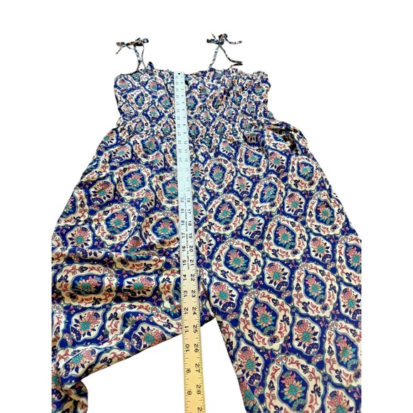 Japna Wide Leg Jumpsuit Women's Size Large Boho Festival Rayon - Romper - Strap - Picture 7 of 10